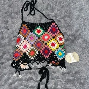 Altar’d State Colorful Knitter Halter Top